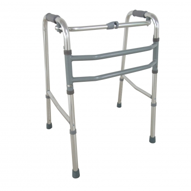 Deambulatore in alluminio pieghevole a due barre