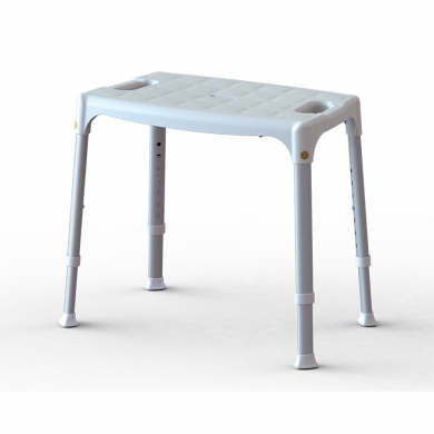 Sgabello a base larga per doccia regolabile in altezza - linea King