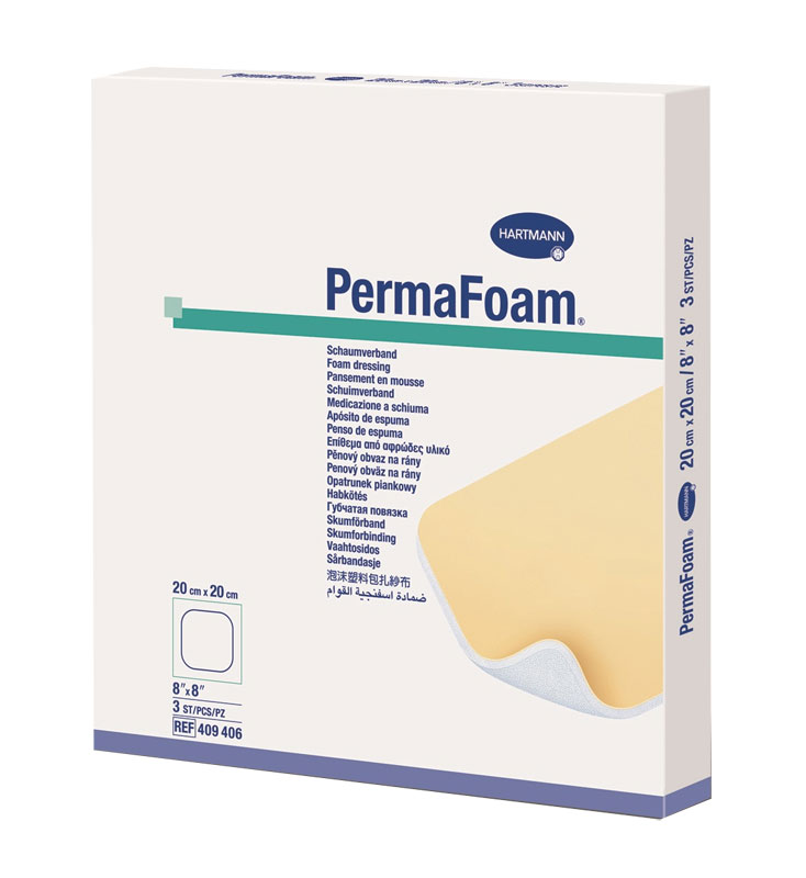 Medicazione in schiuma di poliuretano - PermaFoam (5 pz)