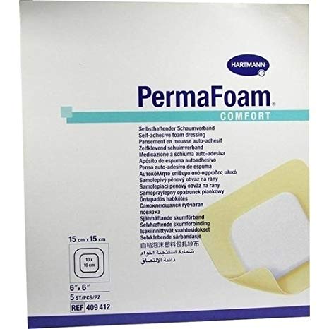 Medicazione in schiuma di poliuretano - PermaFoam Comfort (5 pz)