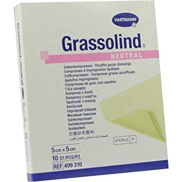 Medicazione in cotone con pomata grassa - Grassolind