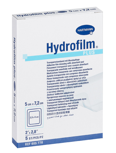 Pellicola trasparente in poliuretano con tampone - Hydrofilm Plus